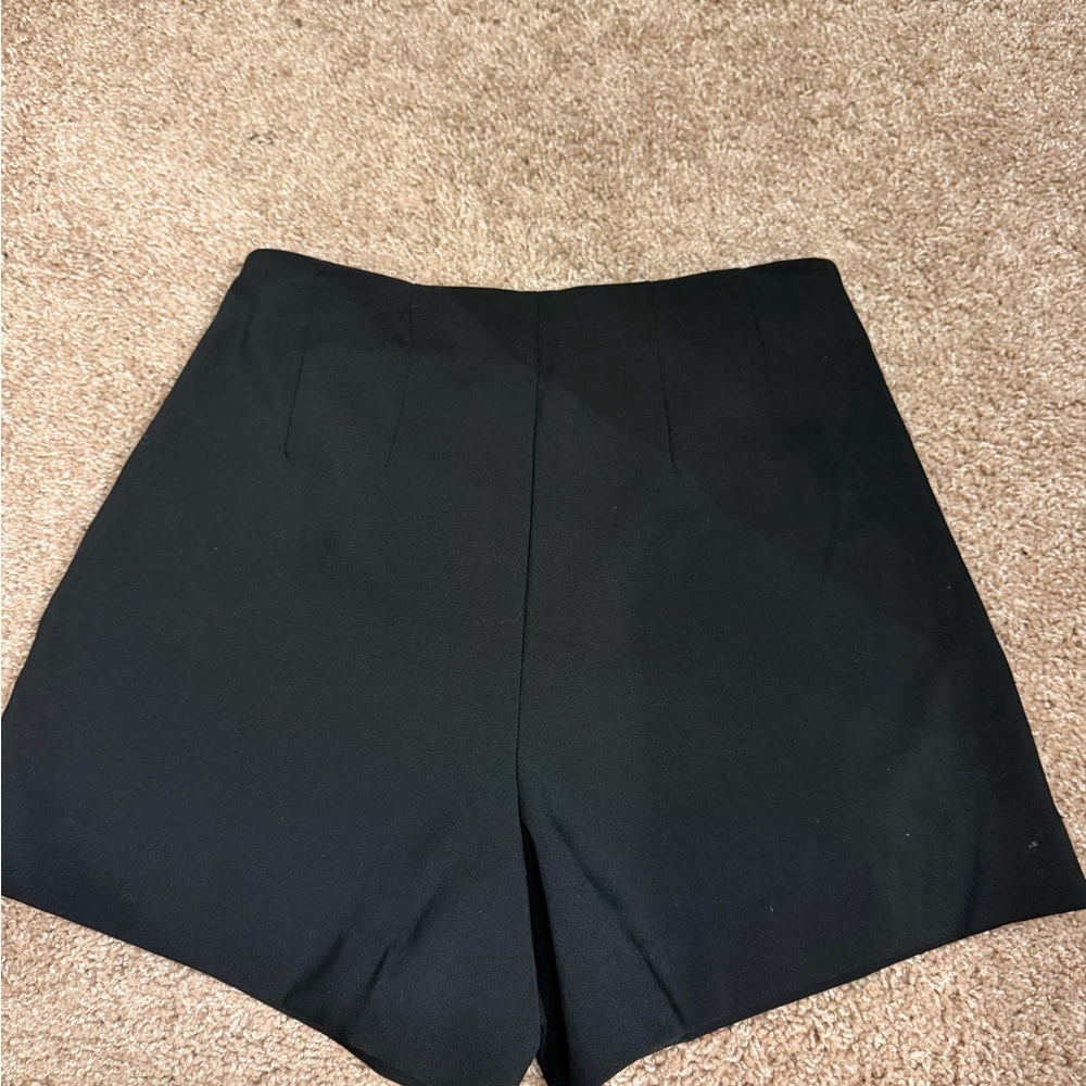 Classic Black High-Waist Women's Dress Shorts
